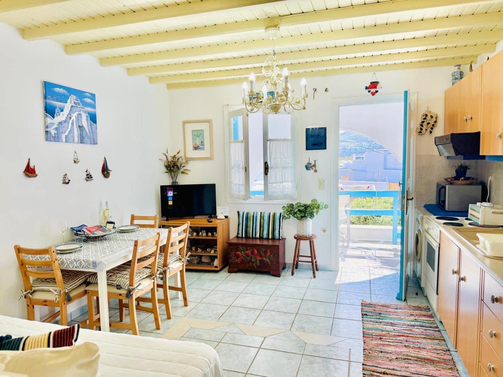 Apartment Stylish 2 Bd Escape With Patio At Ornos (Mykonos)